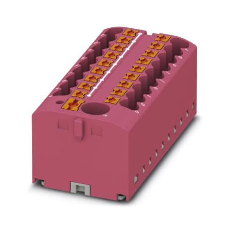 PTFIX 6/18X2,5 PK TB, POWER DISTRIBUTION, 19P, 12AWG, PINK PHOENIX CONTACT