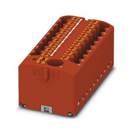 PTFIX 6/18X2,5-G RD TB, POWER DISTRIBUTION, 19P, 12AWG, RED PHOENIX CONTACT