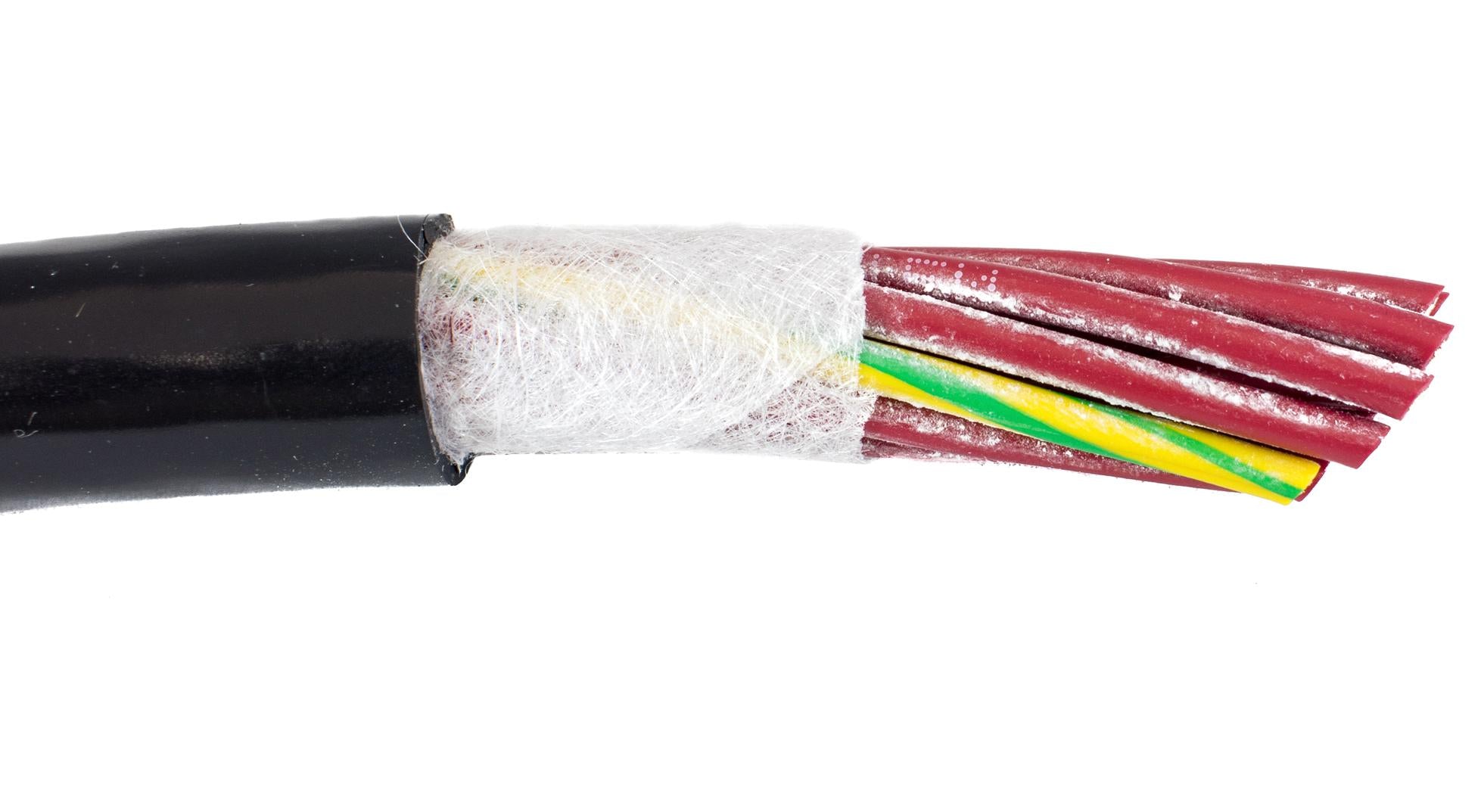 85815 BK005 UNSHLD FLEX CABLE, 15COND, 18AWG, 30M ALPHA WIRE