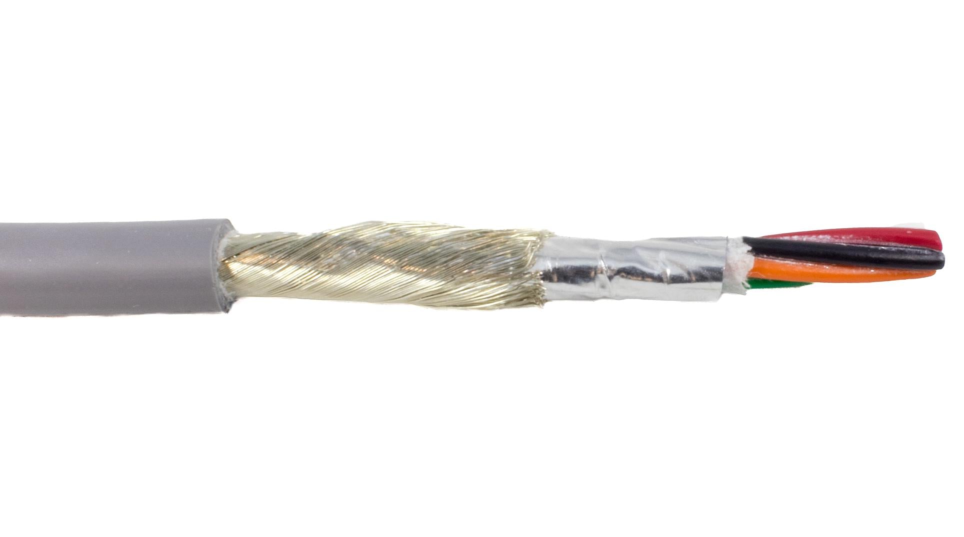 8671608CY SL005 SHLD FLEX CABLE, 8COND, 16AWG, 30M ALPHA WIRE