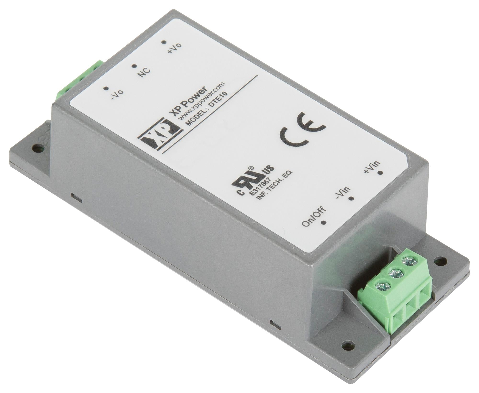 DTE1024D12 DC-DC CONVERTER, 2 O/P, 10W XP POWER