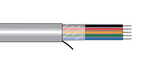 5449 SL005 UNSHLD CABLE, 9COND, 2.08MM2, 30M ALPHA WIRE