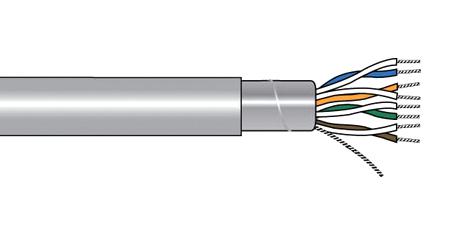 6087C SL005 SHLD MULTIPAIR, 7 PAIR, 24AWG, 30M ALPHA WIRE