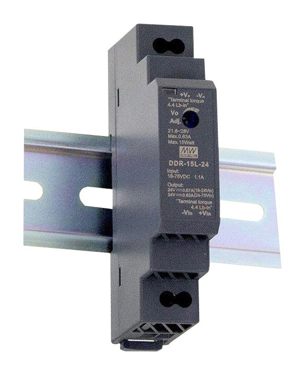 DDR-15G-15 DC-DC CONVERTER, 15V, 1A MEAN WELL