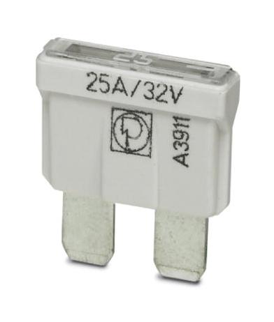 SI FORM C 25 A DIN 72581 AUTOMOTIVE FUSE, FLAT TYPE C, 25A, 24VDC PHOENIX CONTACT