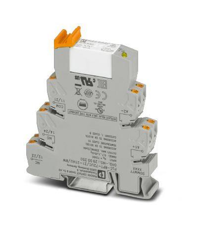 PLC-RPT- 72UC/21-21AU/RW PWR RELAY, DPDT, 72VDC, 0.05A, DIN RAIL PHOENIX CONTACT