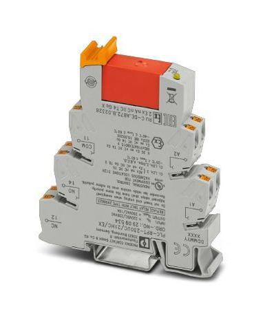 PLC-RPT-230UC/21HC/EX POWER RELAY, SPDT, 230VAC, 10A, DIN RAIL PHOENIX CONTACT