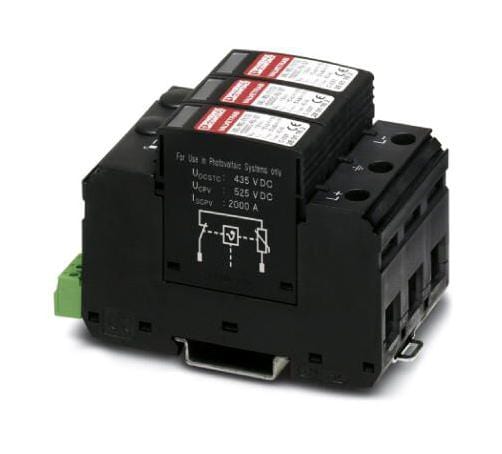 VAL-MS-T1/T2 1000DC-PV/2+V-FM SURGE PROTECTOR, 40KA, 1KV PHOENIX CONTACT