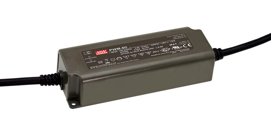 PWM-60-24DA LED DRIVER, CONSTANT VOLTAGE, 60W MEAN WELL