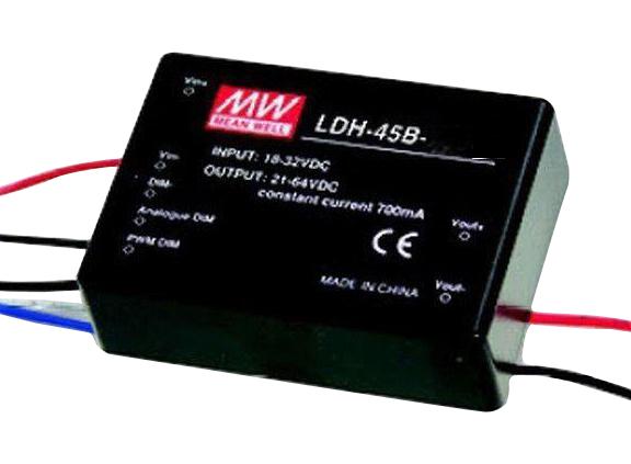 LDH-45B-700WDA LED DRIVER, CONSTANT CURRENT, 44.8W MEAN WELL