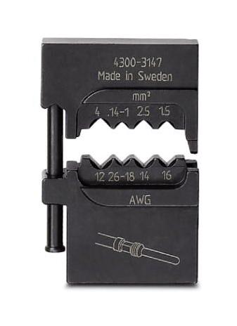 CRIMPFOX-M TC 4/DIE CRIMP TOOL DIE, 20-12AWG TURNED CONTACT PHOENIX CONTACT