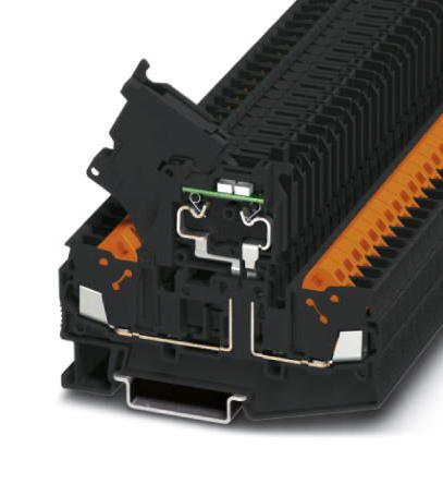 QTC 2,5-HESILED 24 (5X20) FUSE MODULAR TB, 2WAY, 14AWG, BLACK PHOENIX CONTACT