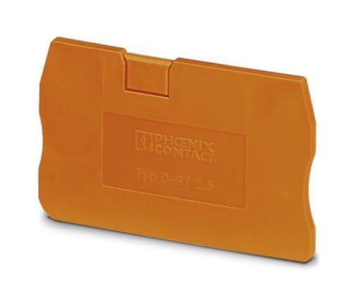 D-ST 2,5 OG END COVER, FEED-THROUGH TB, ORANGE PHOENIX CONTACT