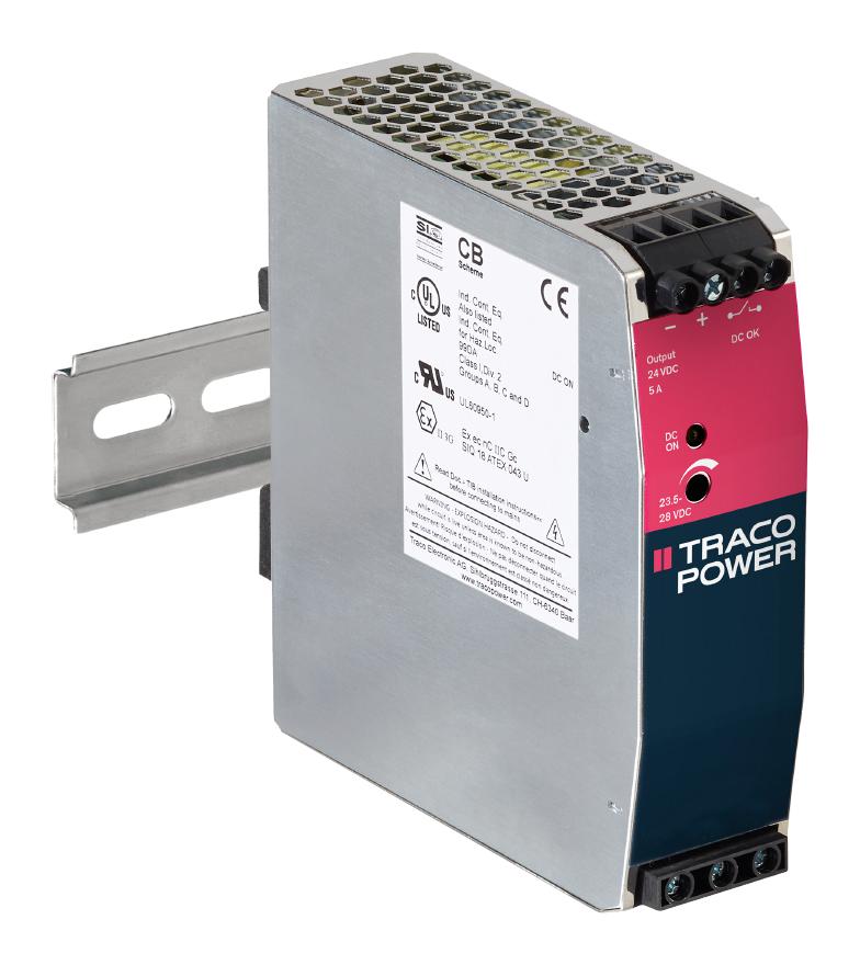 TIB 120-148EX POWER SUPPLY, AC-DC, 24V, 10A TRACO POWER