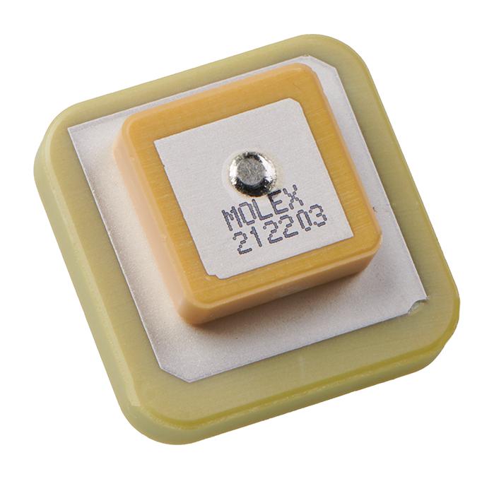 212203-0001 PATCH ANTENNA, 1.57-1.58GHZ, 4.9DBI MOLEX