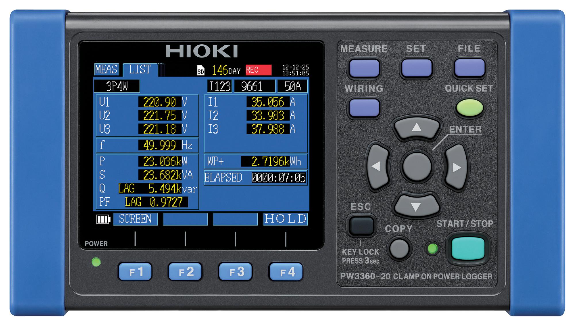 PW3360-20 CLAMP ON POWER LOGGER, 3-CH HIOKI