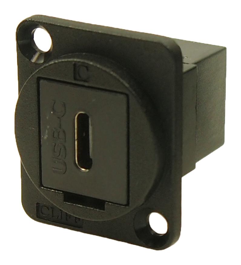 CP30201 USB ADAPTER, TYPE C RCPT-RCPT, CSK HOLE CLIFF ELECTRONIC COMPONENTS