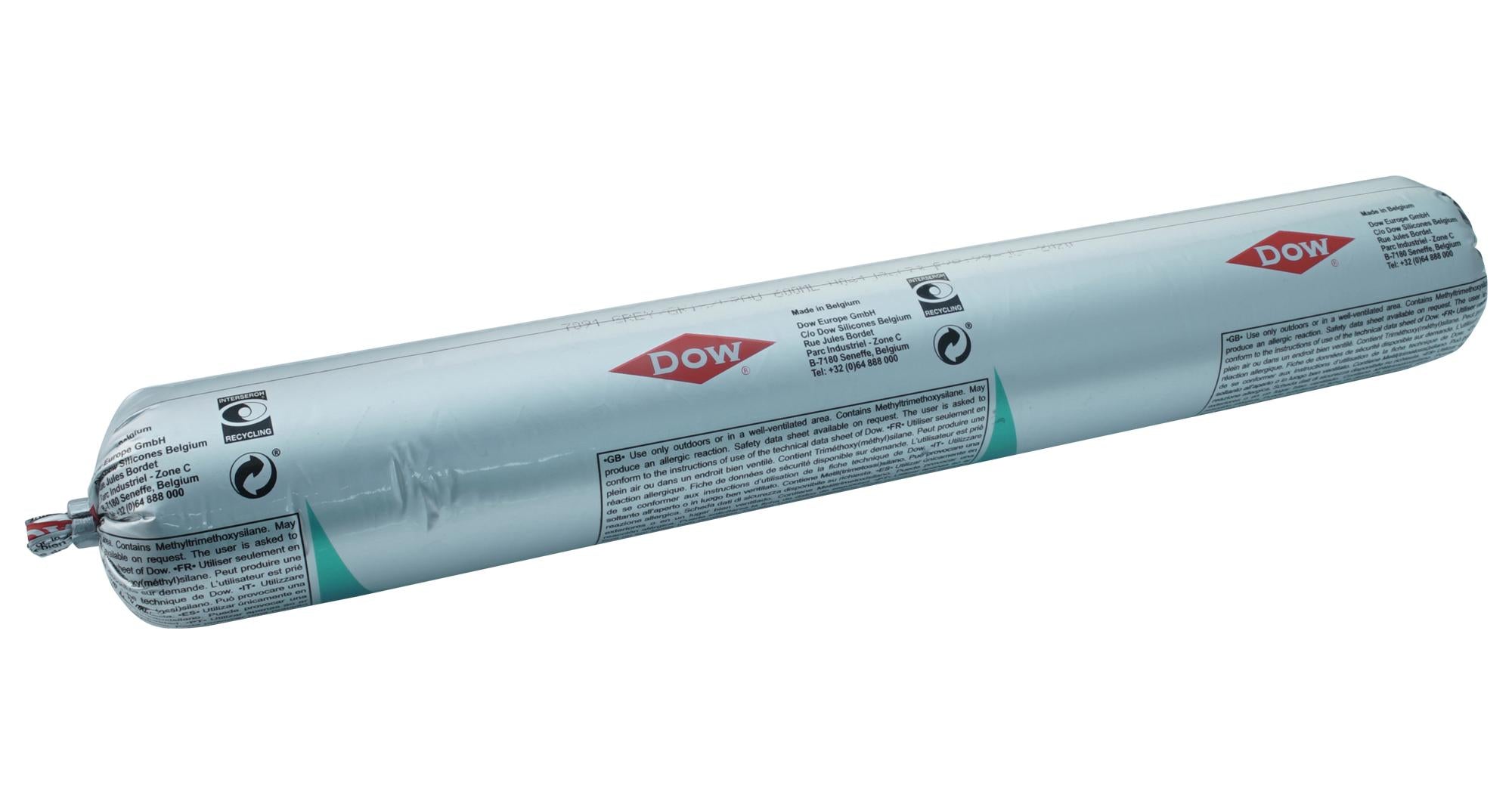 7093 WHITE, 600ML SILICONE SEALANT, SYRINGE, WHT DOW