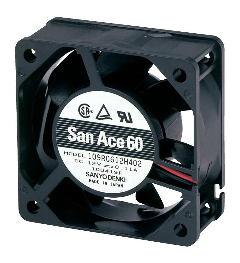 109R0648J401 AXIAL FAN, 60MM, 1.06M3/MIN, 44DBA, 48V SANYO DENKI