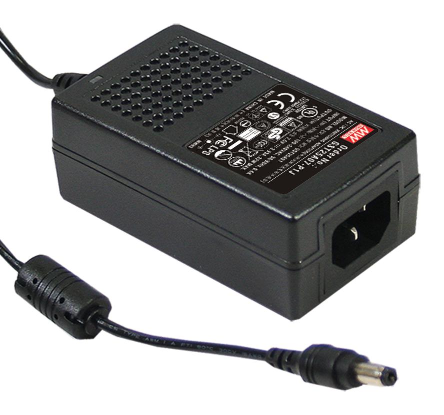 GST25A28-P1J ADAPTER, AC-DC, 28V, 0.89A MEAN WELL