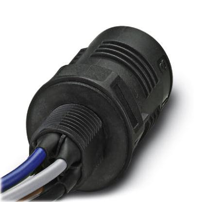 QPD W 4PE2,5 M25 0,5 BK CIR CABLE, QUICKON-FREE END, 4+PE, 500MM PHOENIX CONTACT
