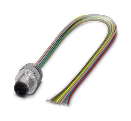 SACC-EC-MS-8CON-M16/2,0 SCO CBL ASSY, SENSOR, M12 PLG-FREE END, 2M PHOENIX CONTACT