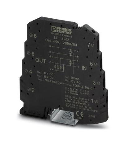 LIT 4-12 SURGE PROTECTOR, 1NS, 20KA PHOENIX CONTACT