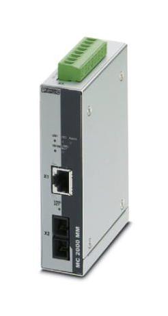 FL MC 2000T SC FO CONVERTER, 100BASETX-FIBRE OPTIC PHOENIX CONTACT