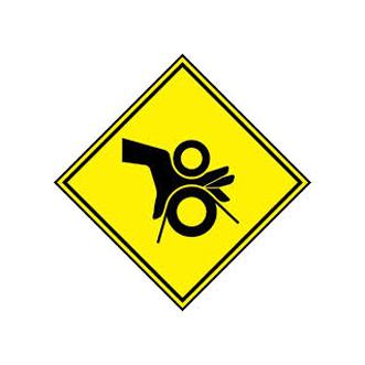 PPS0202B493 SAFETY SIGN, PET, 50.8MM W X 50.8MM H PANDUIT