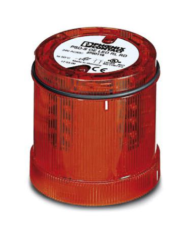 PSD-S OE LED RL RD LED SIGL INDICATOR, ROTATING, 24V, RED PHOENIX CONTACT