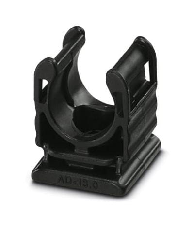 WP-BASE C PA HF 13,0 BK HOSE HOLDER WITH COVER, 13MM, BLACK PHOENIX CONTACT