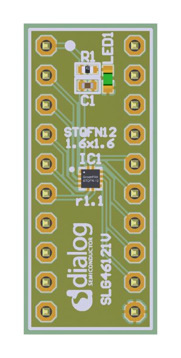 SLG46620V-DIP 20-PIN DIP PROTO BOARD RENESAS