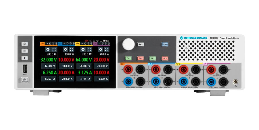 NGP814 POWER SUPPLY, BENCH, 4CH, 32V, 20A, 800W ROHDE & SCHWARZ