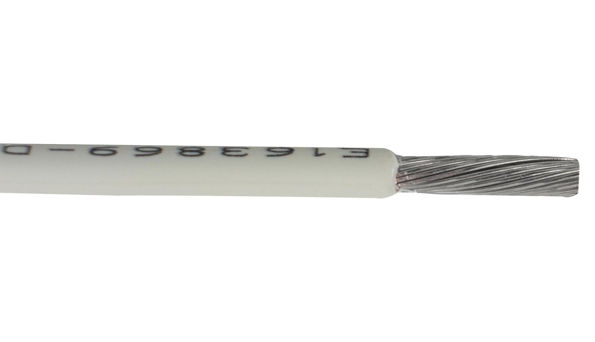 67010 WH033 HOOK-UP WIRE, 1MM2, WHITE, 100M ALPHA WIRE