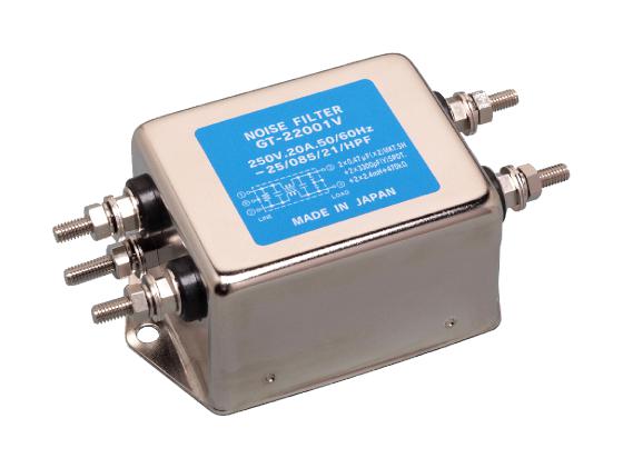 GT-205J POWER LINE FILTER, 1 PHASE, 5A, QC KEMET
