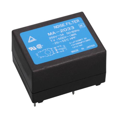 MA-2023 POWER LINE FILTER, 1-PH, 250V, TH KEMET
