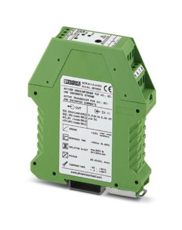 MCR-S-1/5-UI-DCI-NC CURRENT TRANSDUCER, DIN RAIL, 30VDC PHOENIX CONTACT