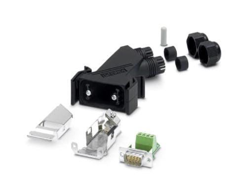 VS-09-PROFIBUS-SC-BK D SUB CONN, PLUG, 9WAY, SCREW PHOENIX CONTACT