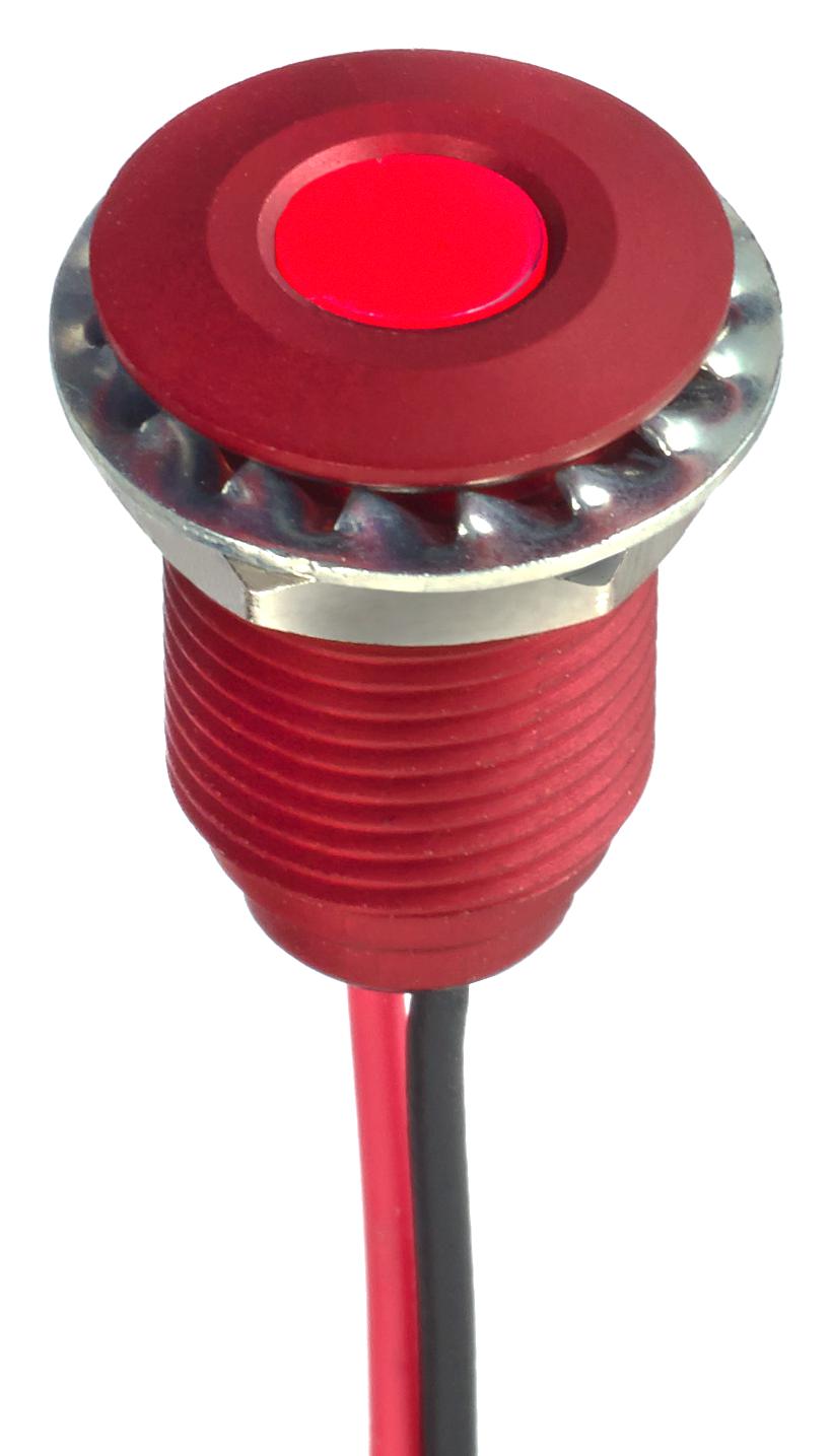 Q10F5ARXXR02E LED PANEL INDICATOR, RED, 10MM, 2V APEM