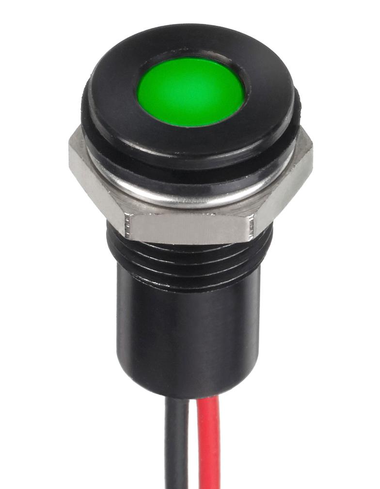 Q8F5BZZRYG12E LED PANEL INDICATOR, 8MM, RED/YEL/GRN APEM