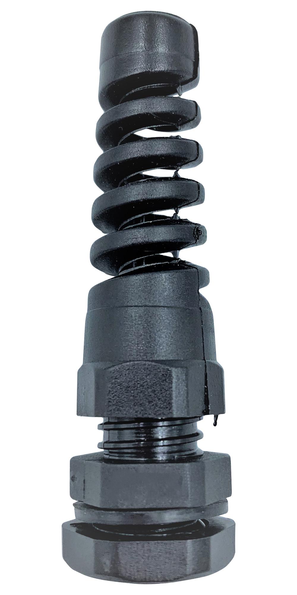 PELB0249 CABLE GLAND, PA/NBR, 3MM-6.5MM, BLACK PRO ELEC