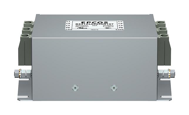 B84143A0050R107 POWER LINE FILTER, 3 PHASE, 50A, TB EPCOS