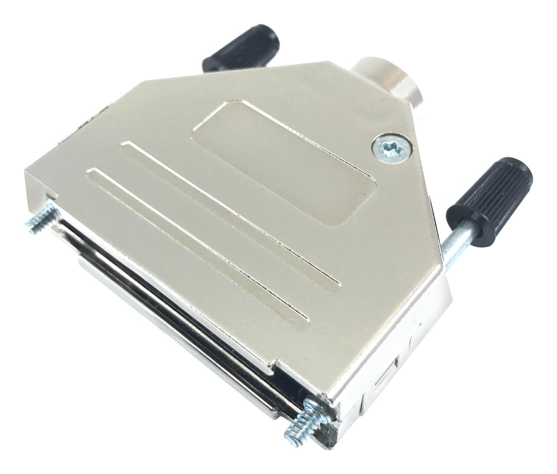 MP002019 D-SUB BACKSHELL, DC, 180DEG, ABS NICKEL MULTICOMP PRO