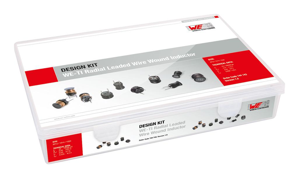 744743 INDUCTOR KIT, RADIAL WURTH ELEKTRONIK