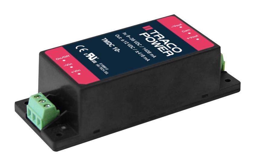 TMDC 10-7212H DC-DC CONVERTER, 12V, 0.833A TRACO POWER