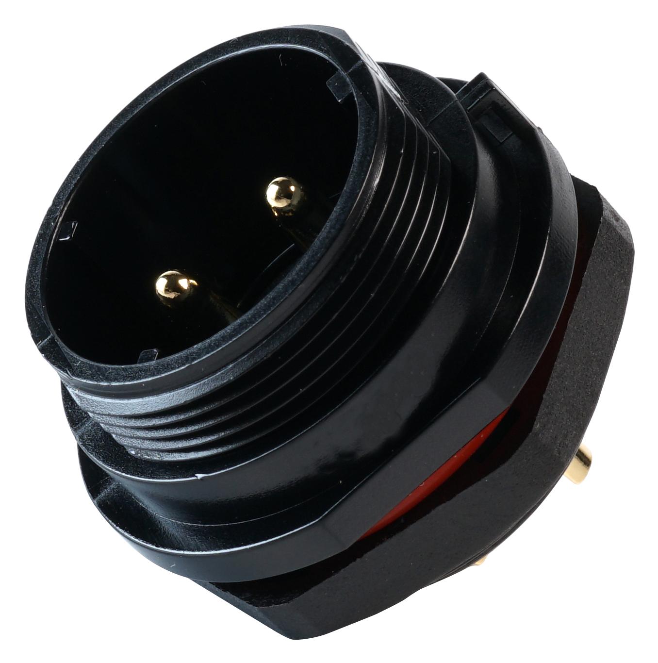 MP002597 CIRCULAR CONNECTOR, 2POS, RCPT, SOLDER MULTICOMP PRO