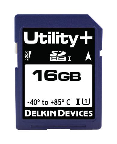SE16ANZE9-1B000-3 SDHC CARD, UHS-1, CLASS 10, 16GB, MLC DELKIN DEVICES