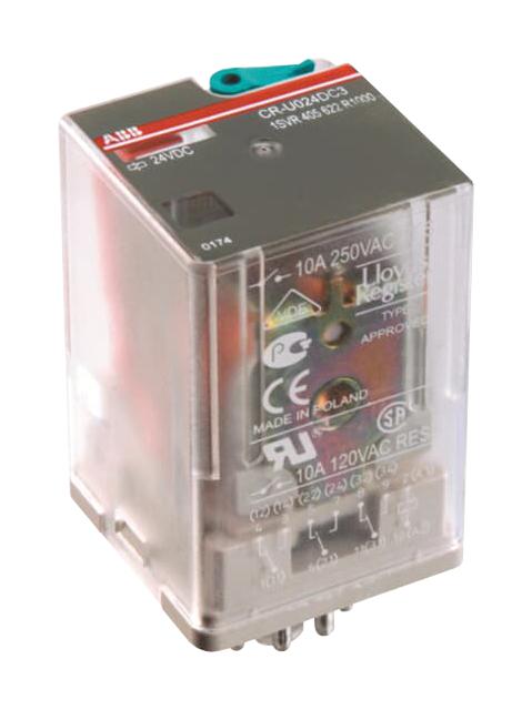 1SVR405622R4000 POWER RLY, DC, 3PDT, 12VDC, 10A, 250V ABB