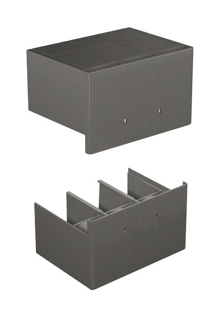 1SDA054958R1 HTC T4 3P TERMINAL COVERS HIGH 2PCS ABB