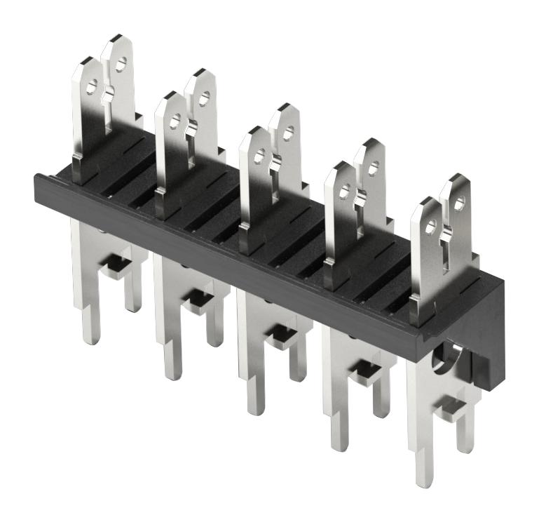 638307222006 CONN, HEADER, STAMPED TAB, 6P, 7.62MM WURTH ELEKTRONIK